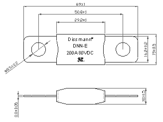 Fusível cerâmico de DC32V para o fusível de tomada liso da baixa tensão da proteção do semicondutor com suporte do fusível