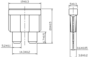 O módulo de comunicação de DC80V 30Amp 5G funde o UL certificou o fusível automotivo da lâmina em China