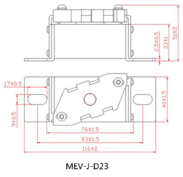 Os fusíveis automotivos cerâmicos do fusível de Dissmann MEV-J 1000VDC para o carregador de EV fizeram em China