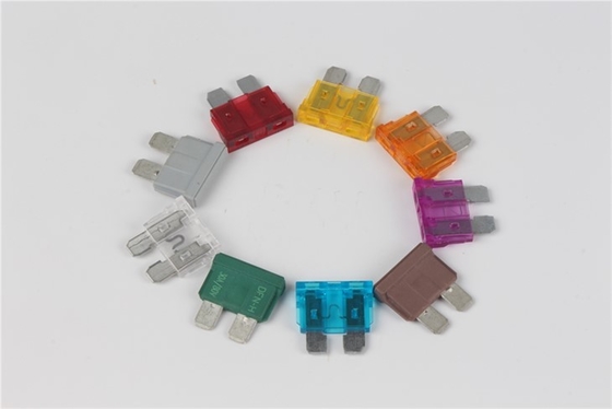 Fusível de lâmina de carro 1A-40A 1A-40A de cobre estanhado PBT Mini LED