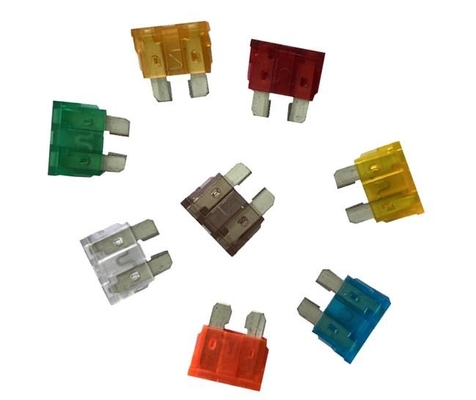 Fusíveis automotivos da lâmina de PBT, 32VDC perfil baixo Mini Car Fuses