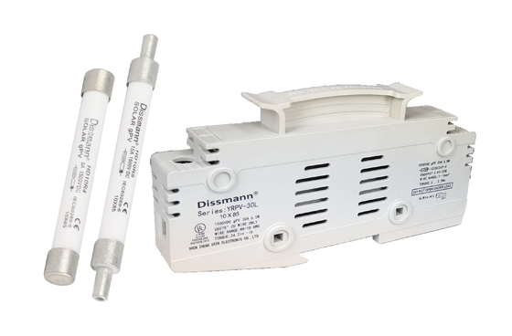 Fusível solar de 10×85 picovolt, branco 30 padrão do fusível de cartucho IEC60269.6 do ampère micro