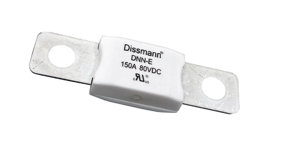 A retardação de tempo branco automotivo do fusível de 150 ampères colore a tensão 80VDC avaliado: