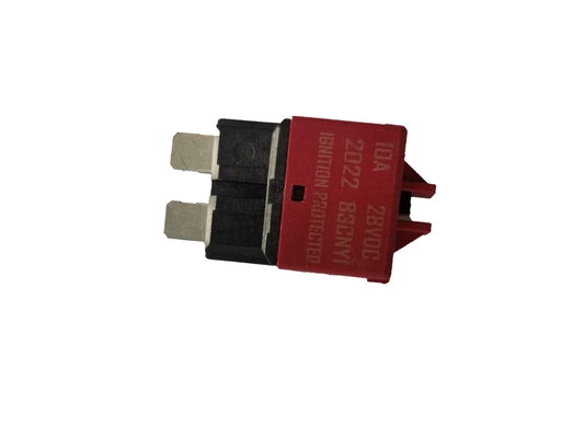O fusível Resettable vermelho 28VDC 5A da lâmina do interruptor avaliou a corrente