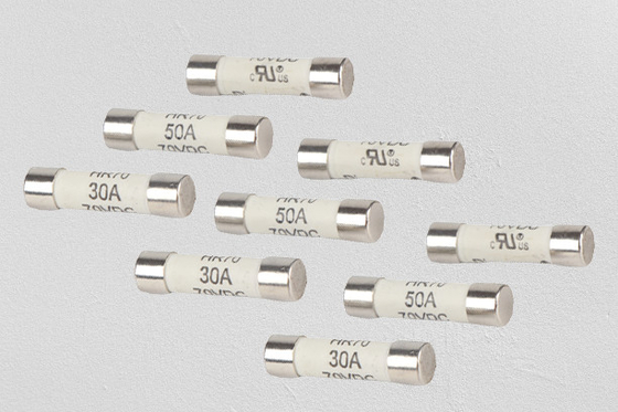 Fusível cerâmico do tubo da telecomunicação, 100 fusível de atuação rápido do ampère 250v