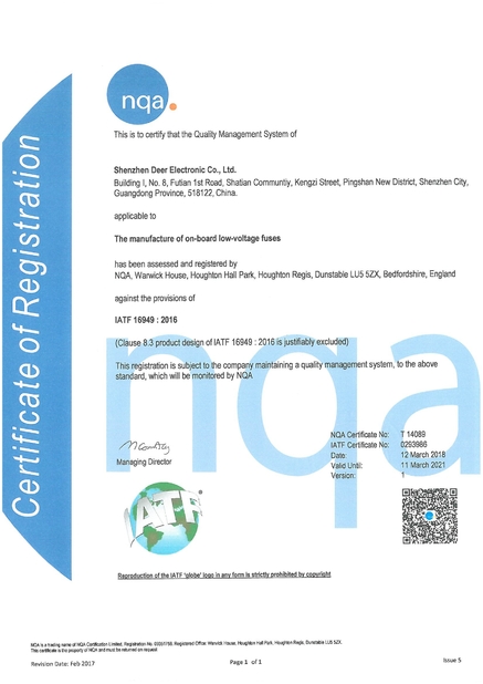 China Dissmann | Global Expert Fuse for EV | HEV | Photovoltaic | Battery | Energy Storage Solutions Certificações